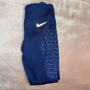 Blue Nike Leggings 3/4